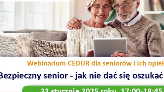 webinarium, bezpieczny senior - jak nie dać się oszukać w internecie, Urząd Komisji Nadzoru Finansowego,