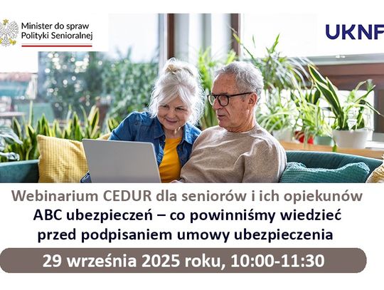 ABC ubezpieczeń – co powinniśmy wiedzieć przed podpisaniem umowy ubezpieczenia, webinarium, spotkanie online