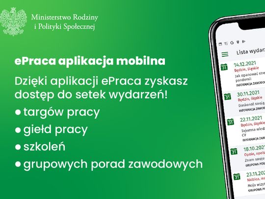 Centralna Baza Ofert Pracy, epraca, targi pracy, giełda pracy, szkolenia, grupowe porady zawodowe