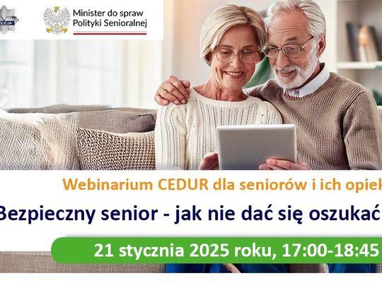 webinarium, bezpieczny senior - jak nie dać się oszukać w internecie, Urząd Komisji Nadzoru Finansowego,