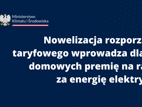 nowelizacja rozporzdzenia taryfowego, gospodarstwo domowe, energia elektryczna, zużycie prądu