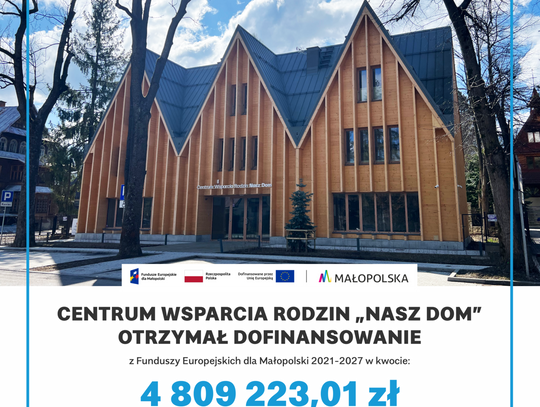 Miasto Zakopane uruchamiło rekrutację do Centrum Wsparcia Rodzin „Nasz Dom”