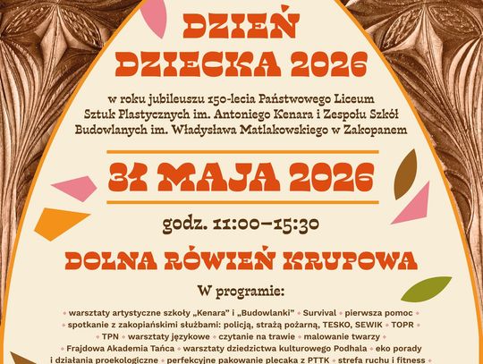 Zakopiański Dzień Dziecka już 31 maja! Dzień Dziecka w Zakopanem