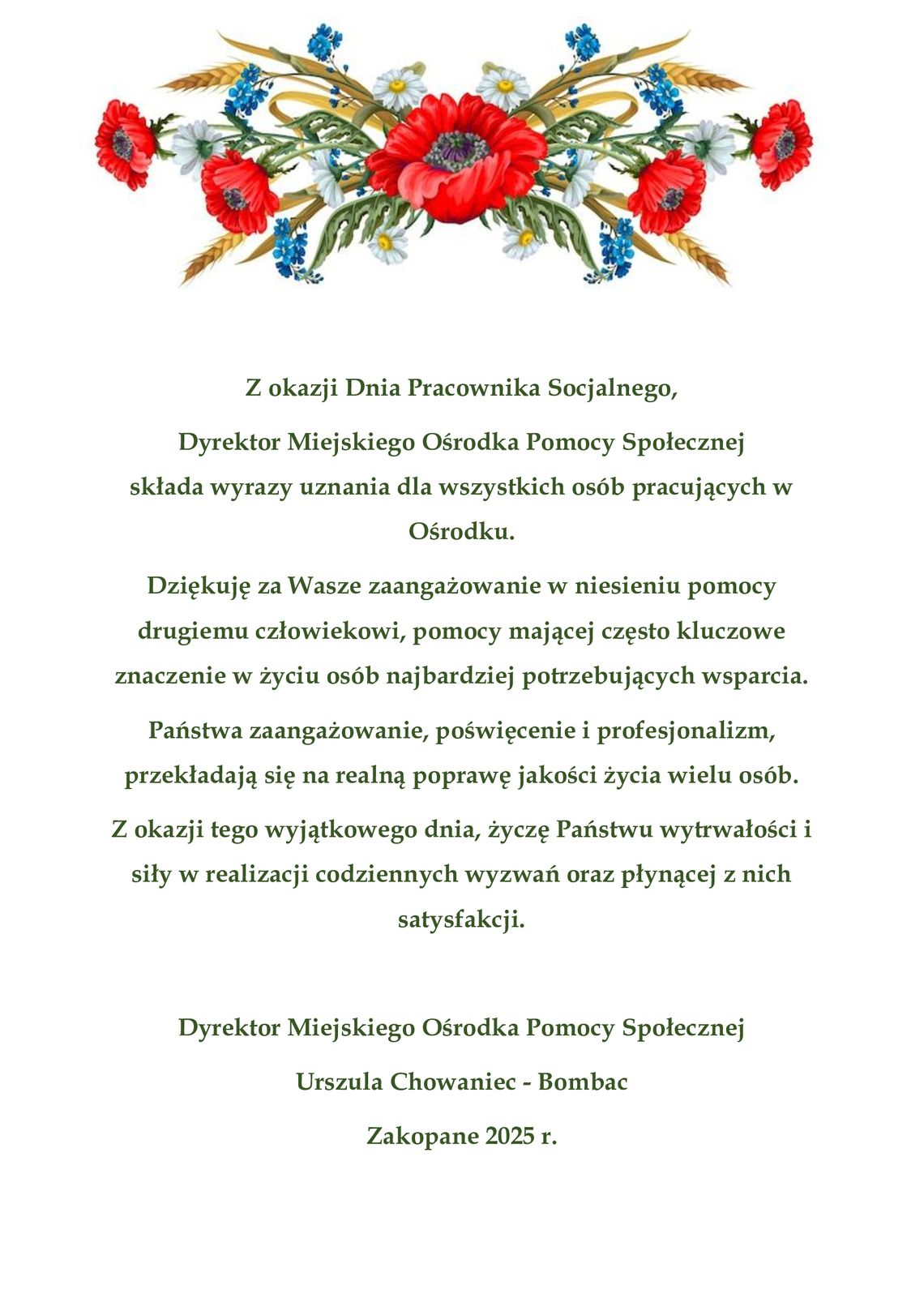 dzień pracownika socjalnego