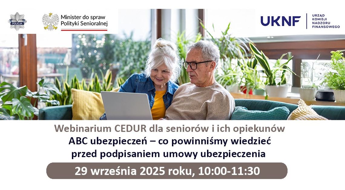 ABC ubezpieczeń – co powinniśmy wiedzieć przed podpisaniem umowy ubezpieczenia, webinarium, spotkanie online