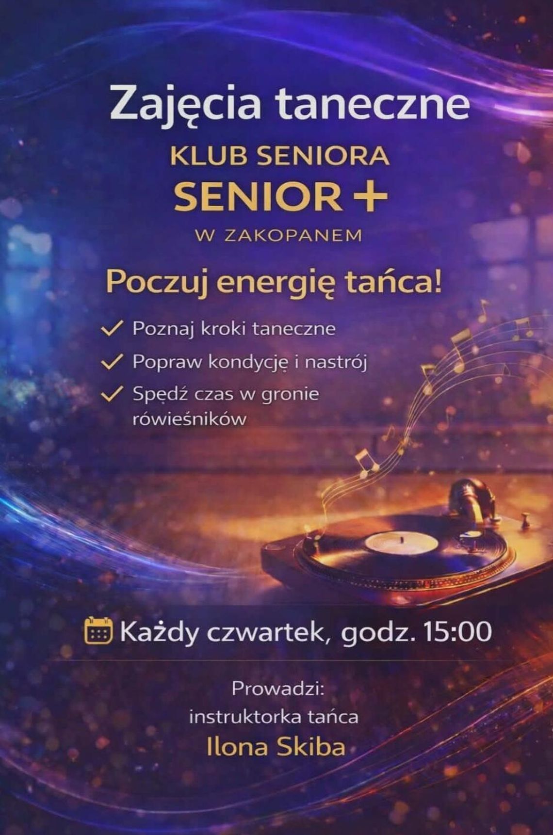 Zajęcia w klubie senior+