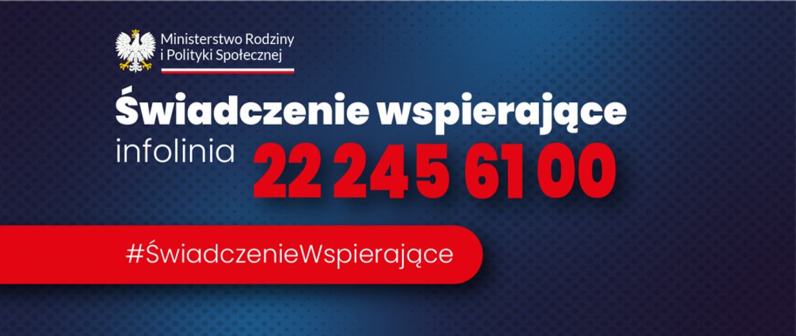 świadczenie wspierające, infolinia