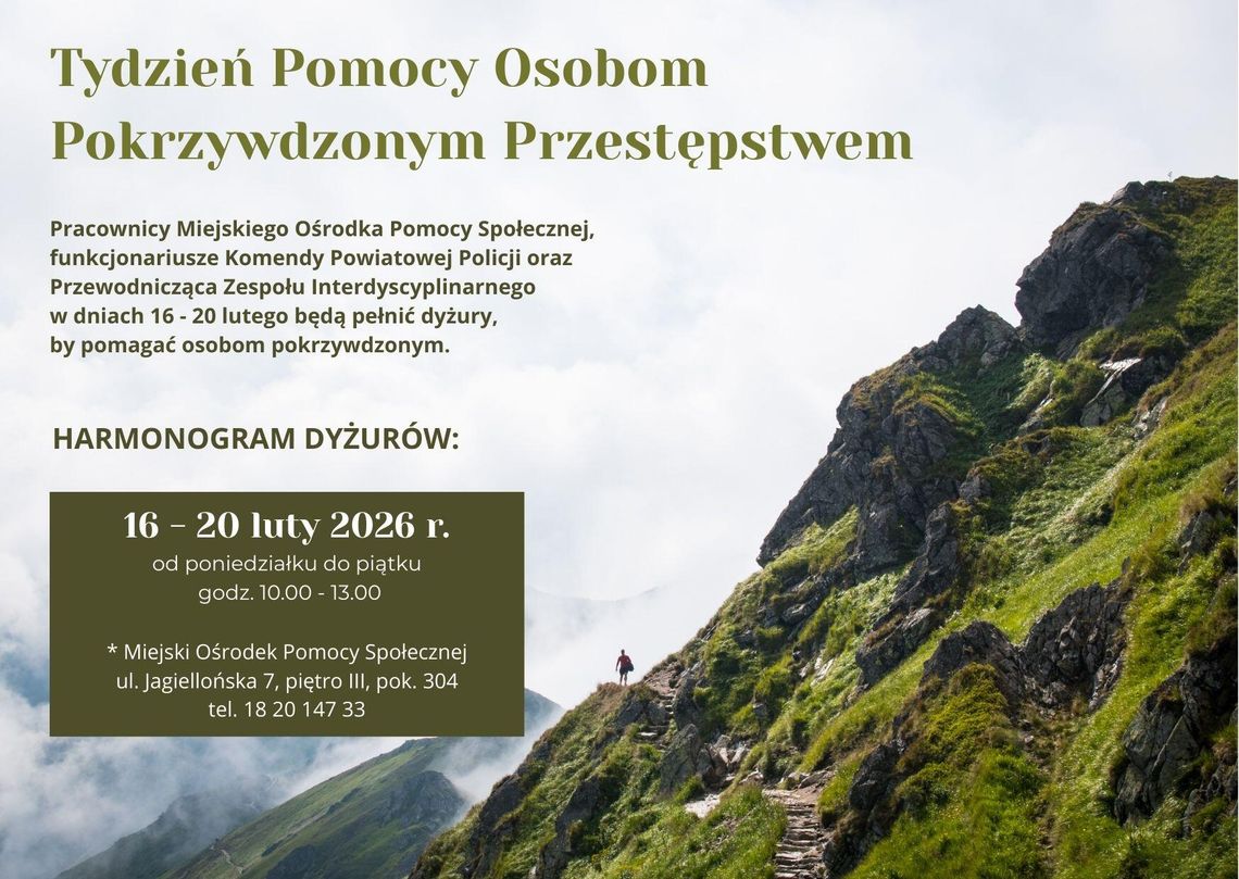 Tydzień Pomocy Osobom Pokrzywdzonym Przestępstwem